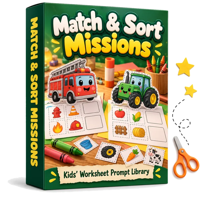 Match & Sort Missions product box