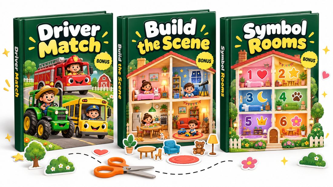 The three bonus collections: Driver Match, Build the Scene and Symbol Rooms