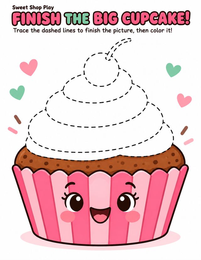Finish the Big Cupcake page made with the OTO2 prompts
