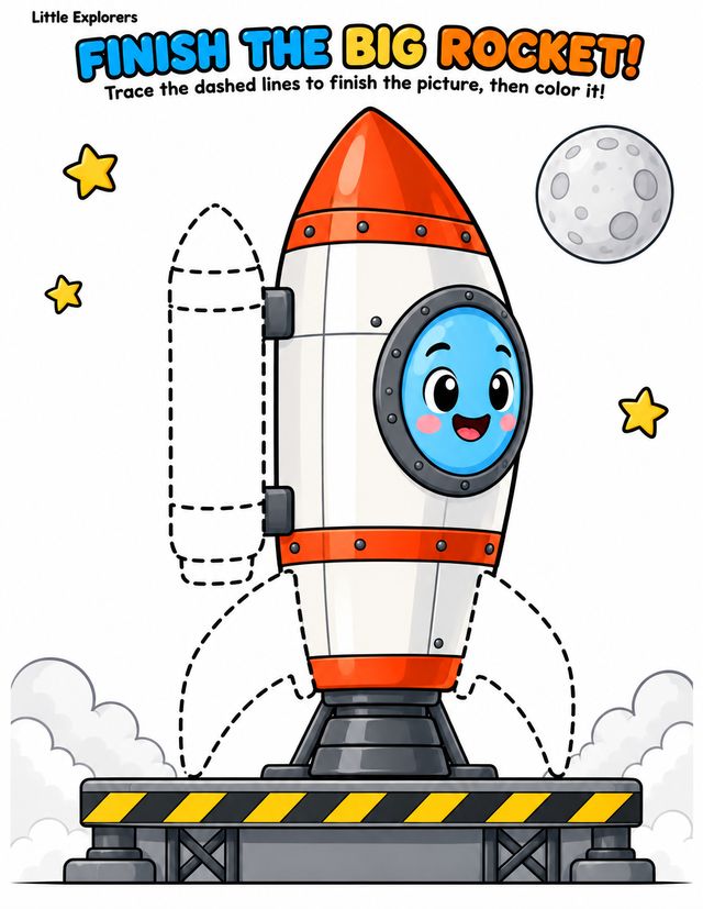 Finish the Big Rocket page made with the OTO2 prompts