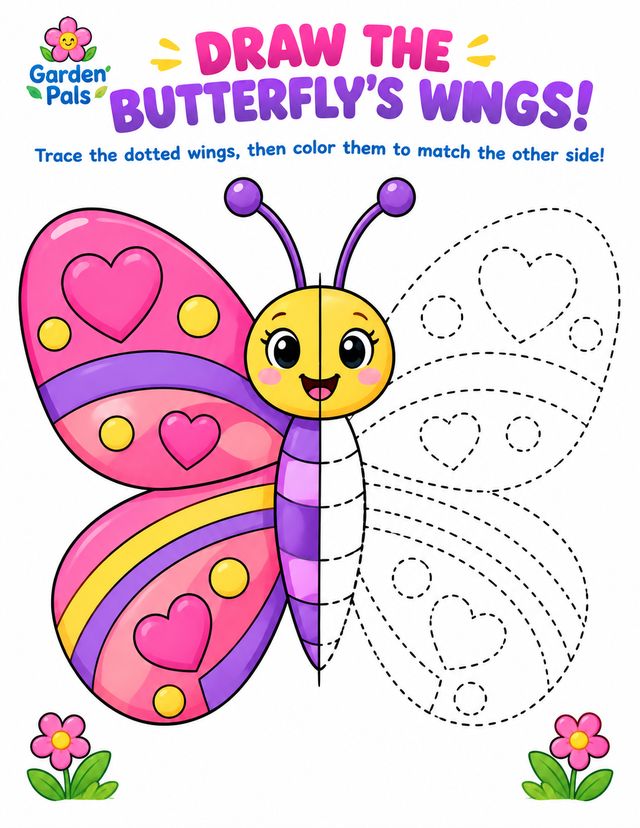 Butterfly Wings page made with the OTO2 prompts